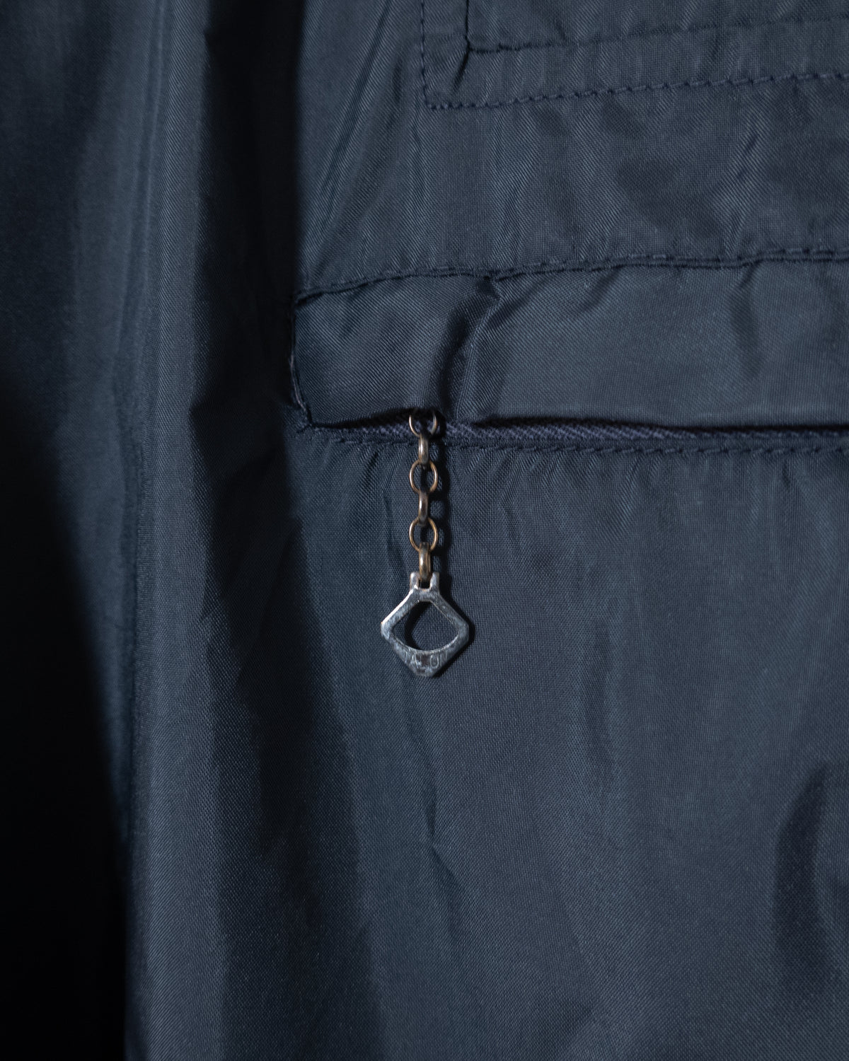 vintage "McGREGOR" half-zip nylon hooded jacket