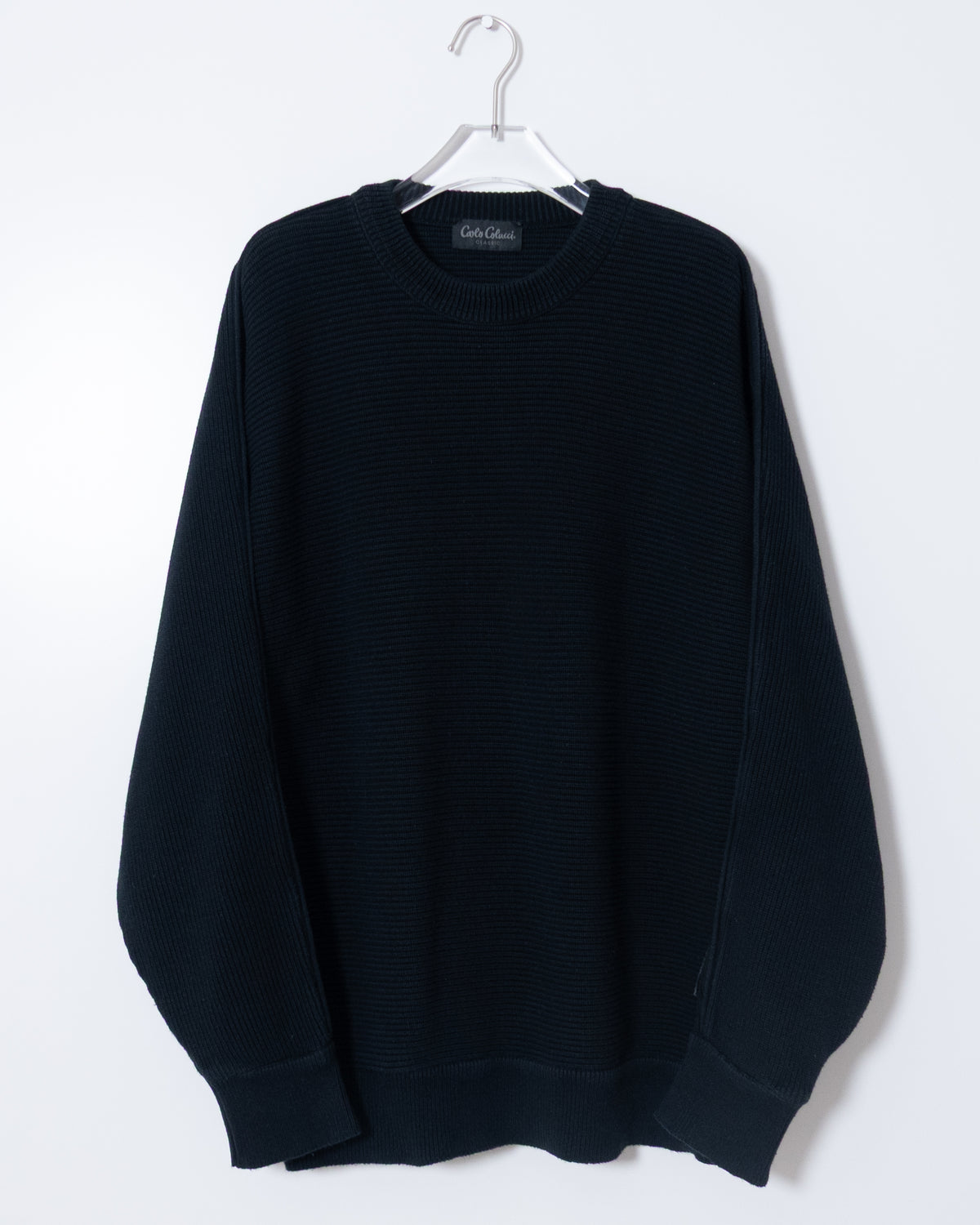 "CARLO COLUCCI"  cotton knit sweater