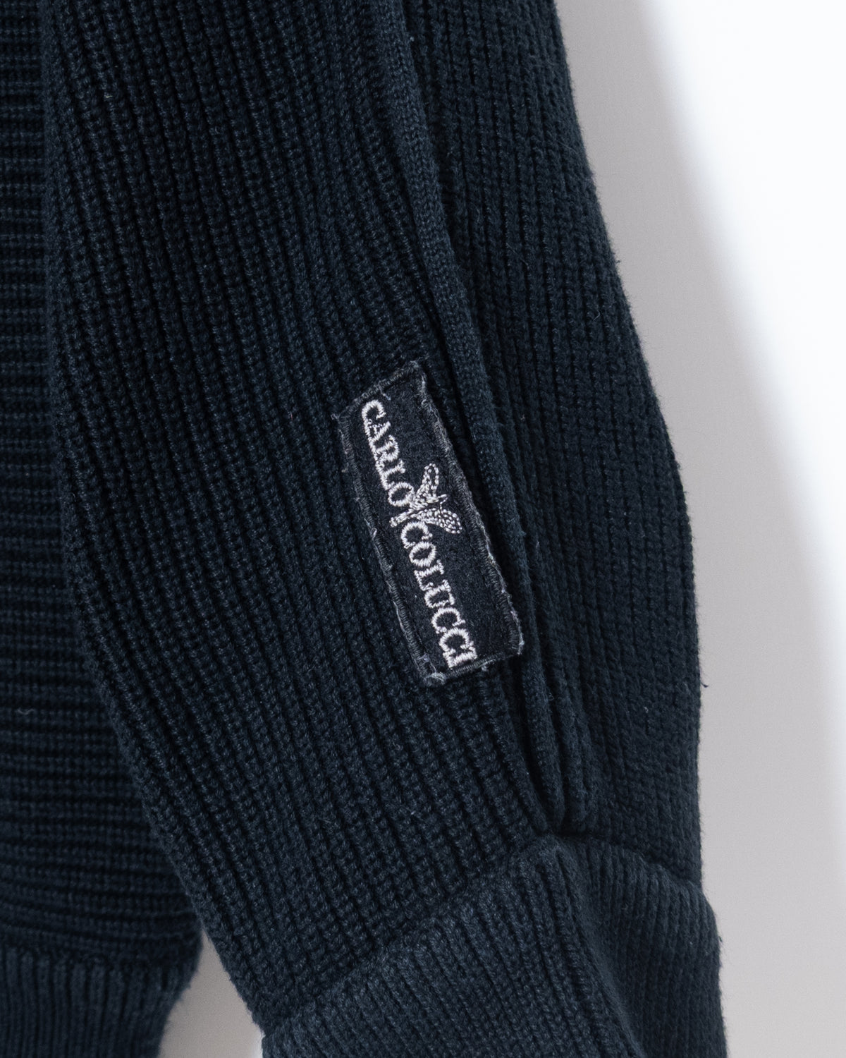"CARLO COLUCCI"  cotton knit sweater