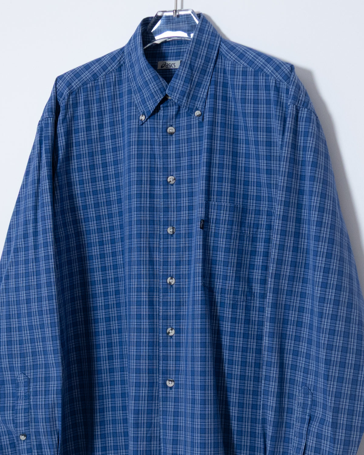 Euro "ASICS" plaid shirt