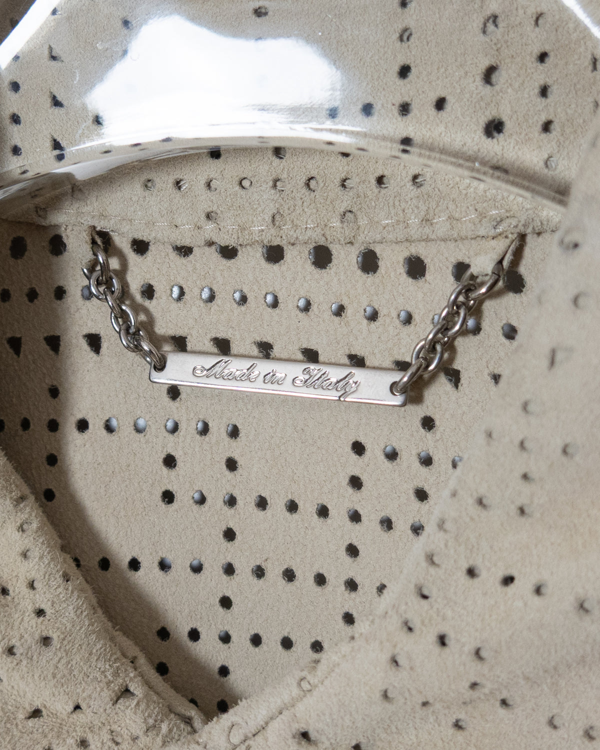 "GIANFRANCO FERRÉ" perforated suede shirt