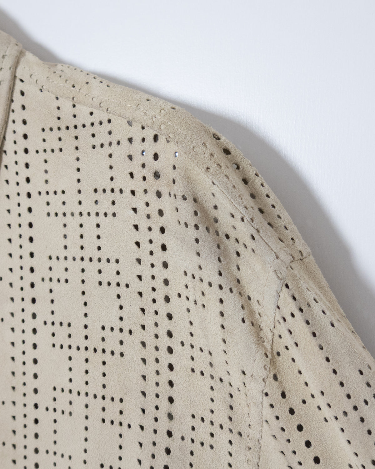 "GIANFRANCO FERRÉ" perforated suede shirt