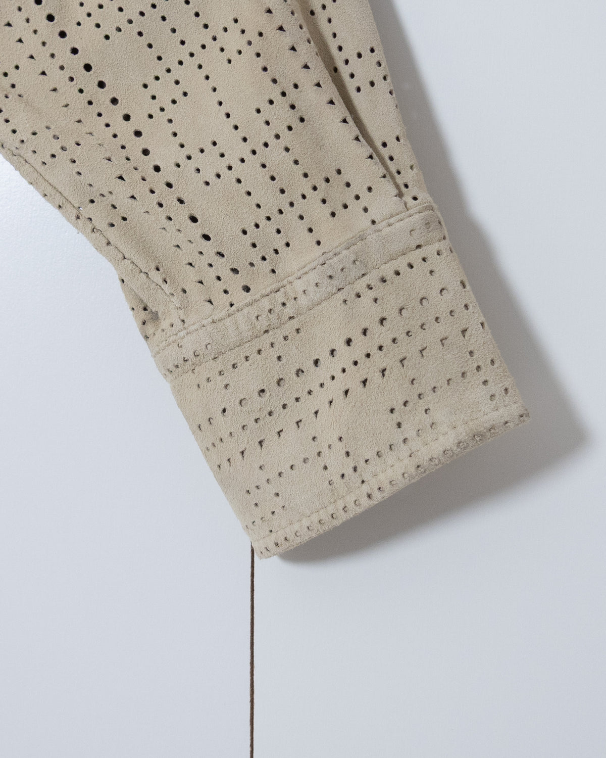 "GIANFRANCO FERRÉ" perforated suede shirt