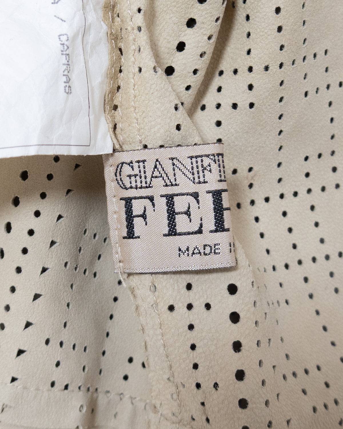 "GIANFRANCO FERRÉ" perforated suede shirt