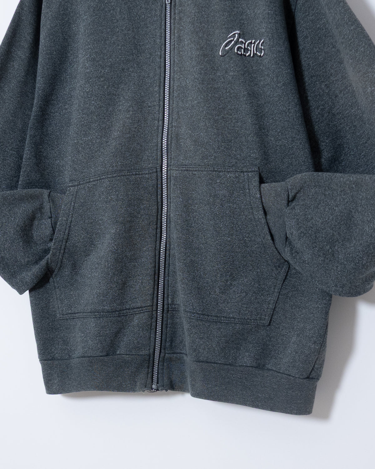 Euro "ASICS" bomber type zip up sweat