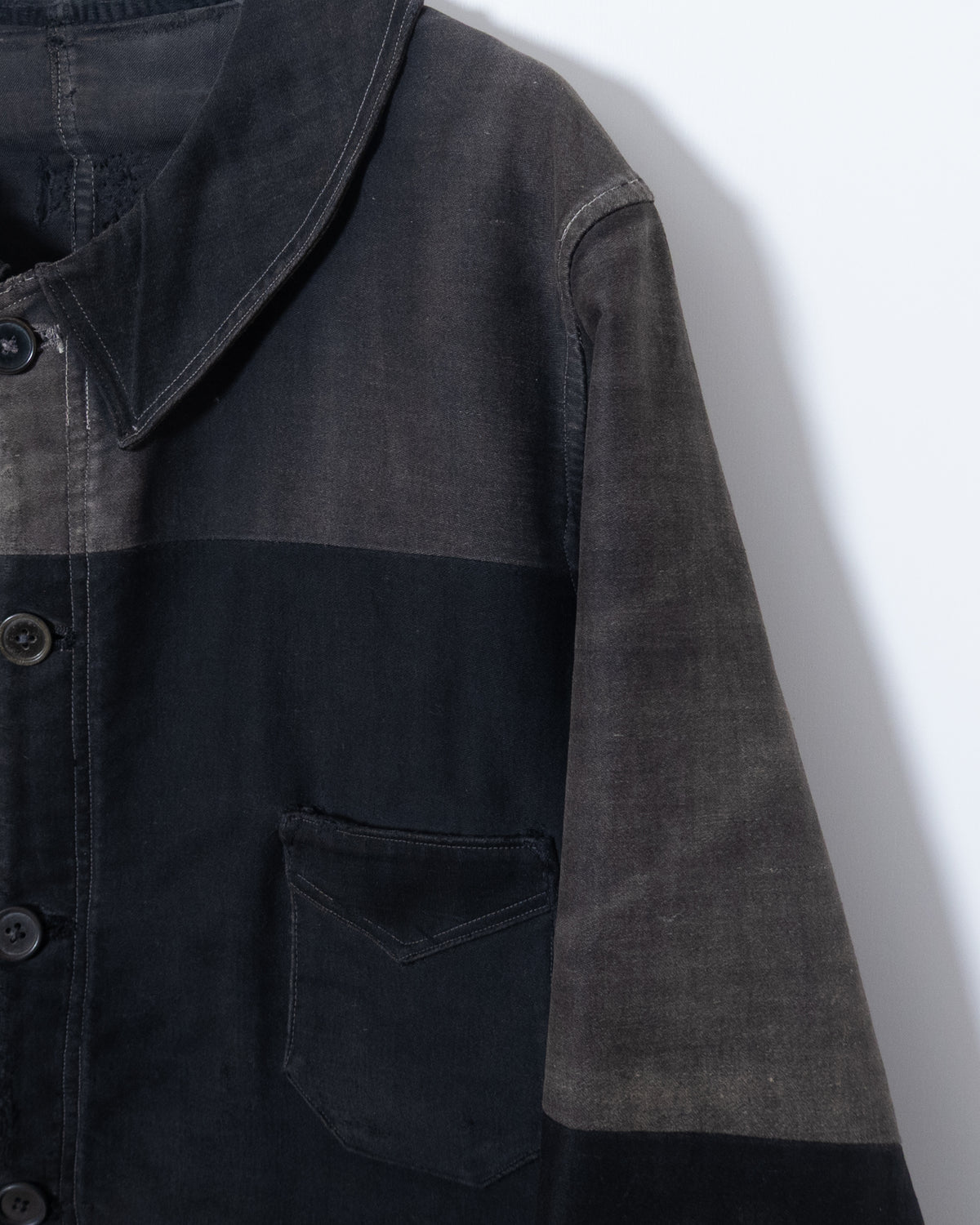 vintage amazing repaired moleskin jacket
