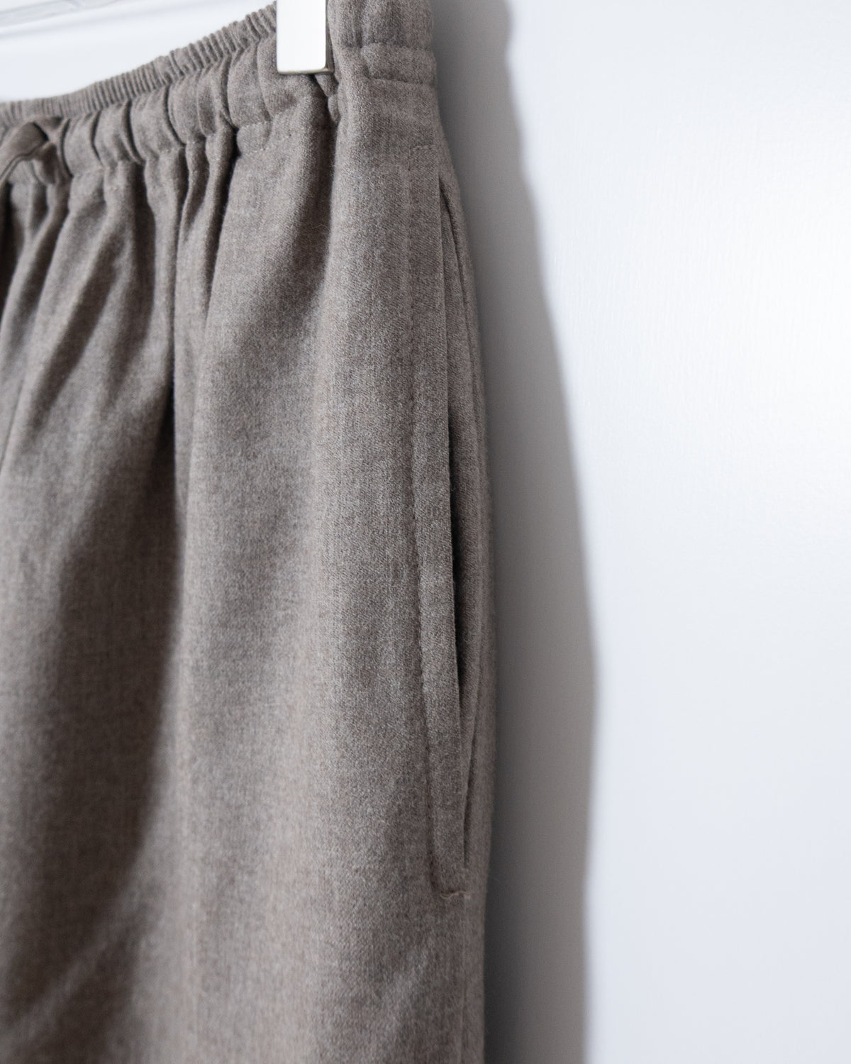 "eskandar" wide wool easy pants