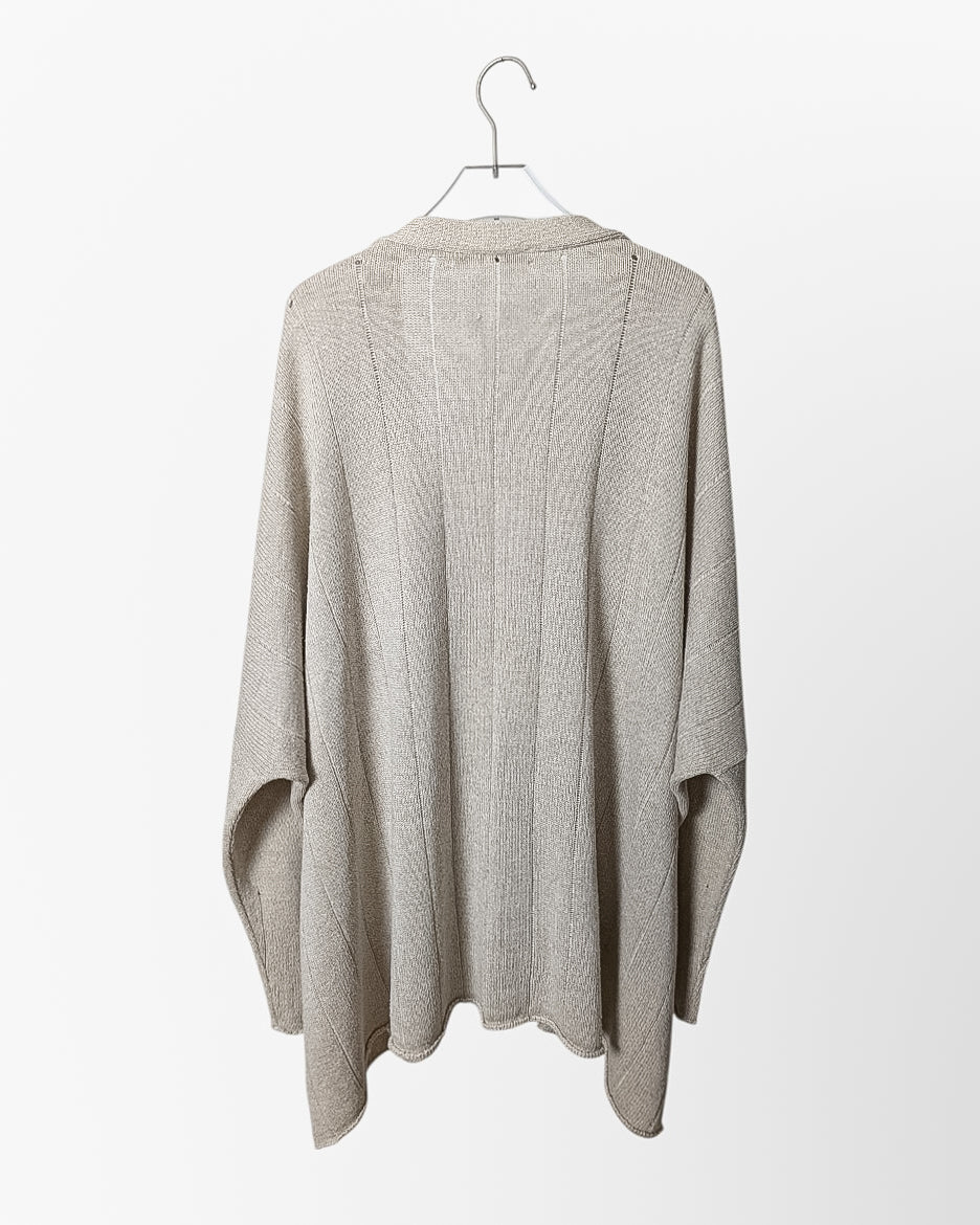"SHIRIN GUILD" linen x silk cardigan