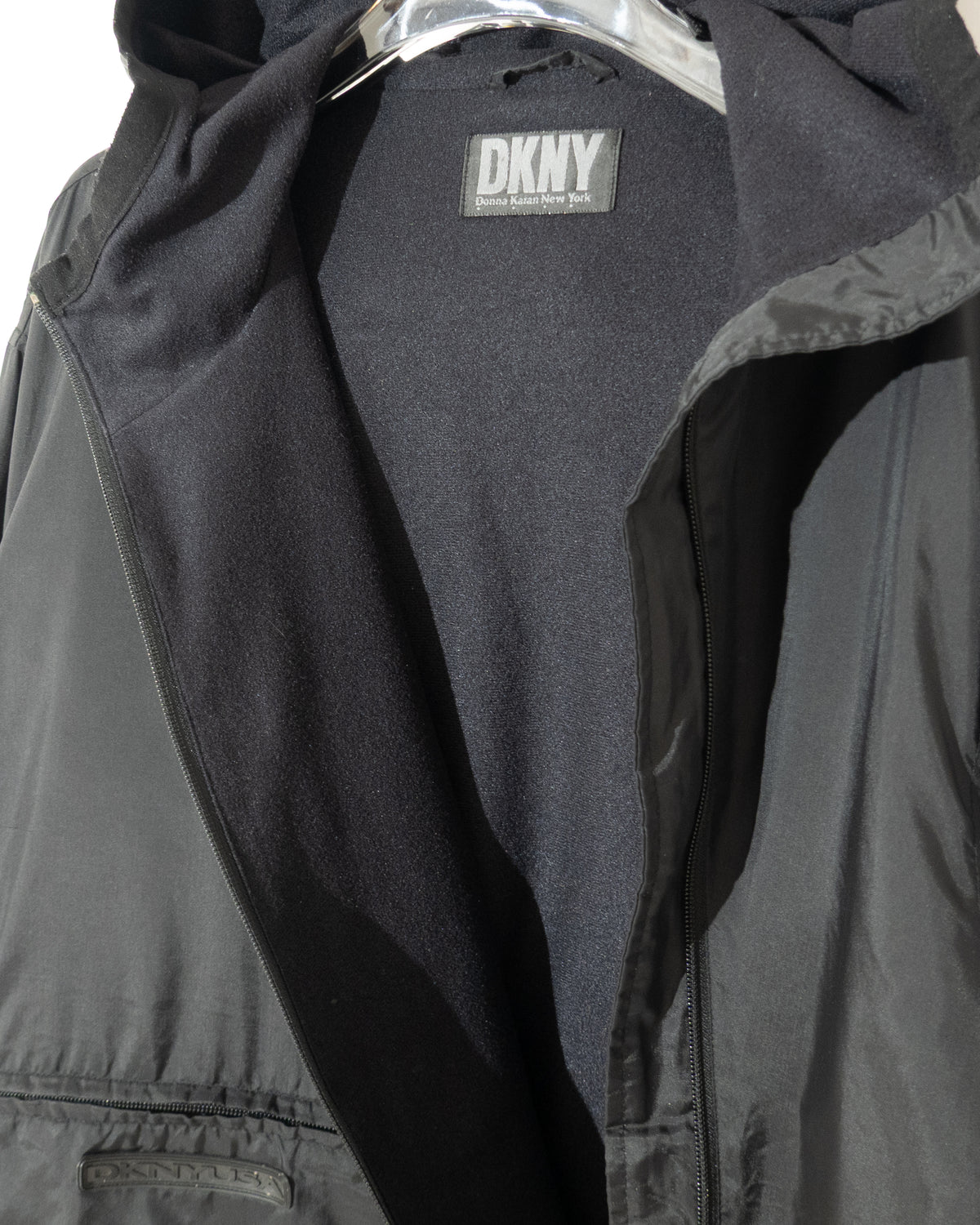 'DKNY' nylon hooded jacket